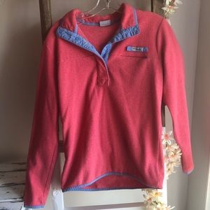 Pink Columbia snap pullover
